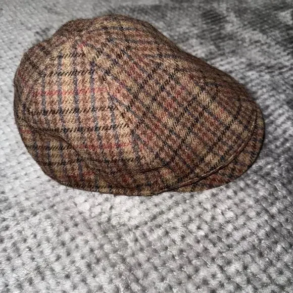 Stetson Men's Vintage Flat Hat Cap Wool Tweed Lining Dressy Stylish Unisex - Picture 4 of 9
